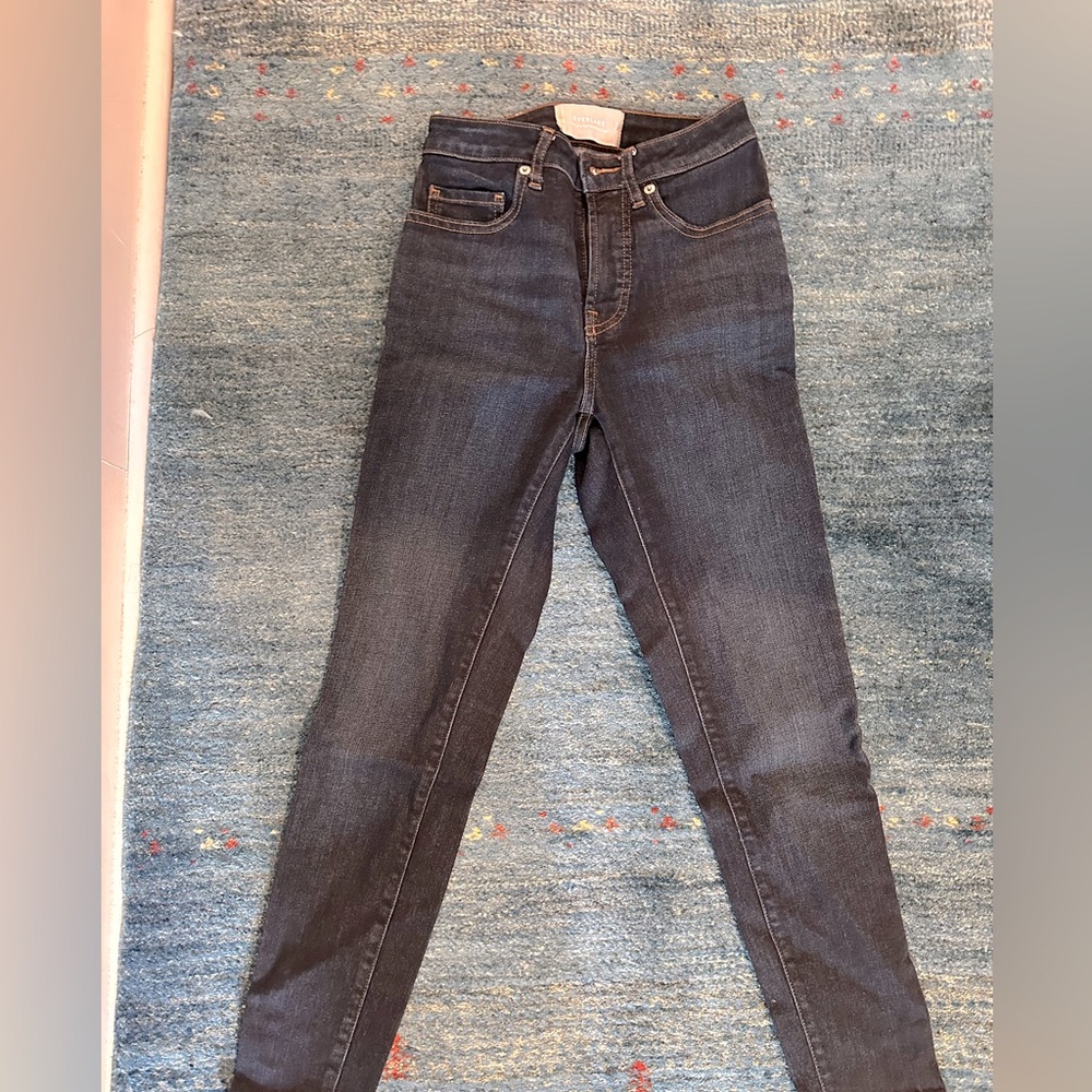 Darkwash Everlane High Rise Skinny Jean